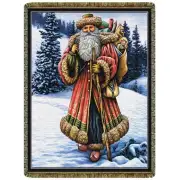 Christmas Santa  Tapestry Throw