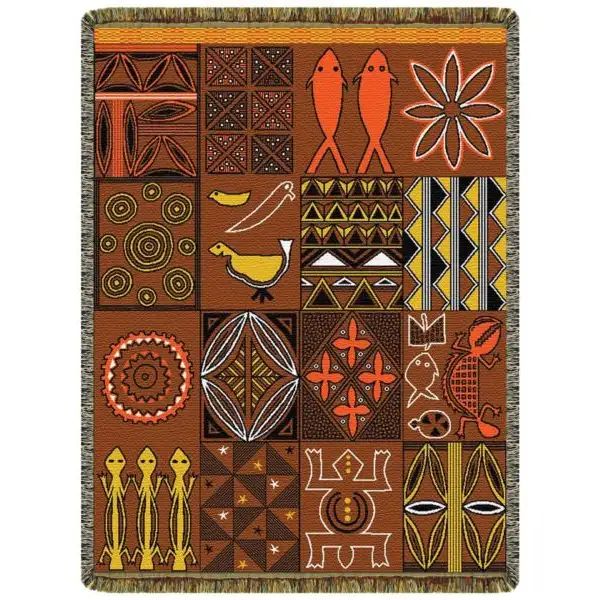 kenya  Tapestry Throw