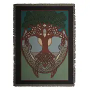 Celtic Tree Tapestry Afghan Throw