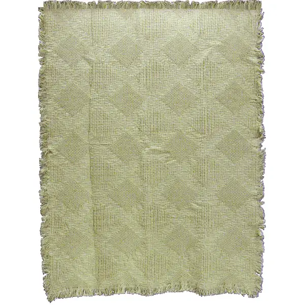 Fancy Diamonds Natural - 68 in. x 48 in. Cotton by Charlotte Home Furnishings
