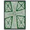Celtic Crosses North American Made Decorative Woven Tapestry Throw Blanket NEW