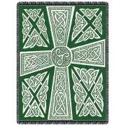 Celtic Crosses Tapestry Afghan Throw