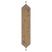 French Floral Roses French Tapestry Table Runner