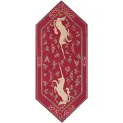 Licorne II French Table Mat - 34 in. x 14 in. Wool/cotton/others by Charlotte Home Furnishings