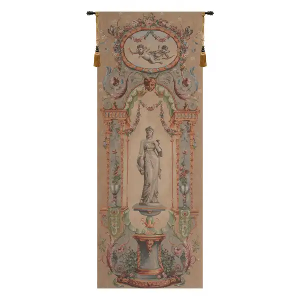 Portiere Statue French Wall Tapestry - 30 in. x 74 in. Cotton/Viscose/Polyester by Charlotte Home Furnishings