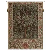 Tree of Life - Brown Belgian Tapestry