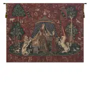 Lady and the Unicorn European Tapestry Wall Hanging