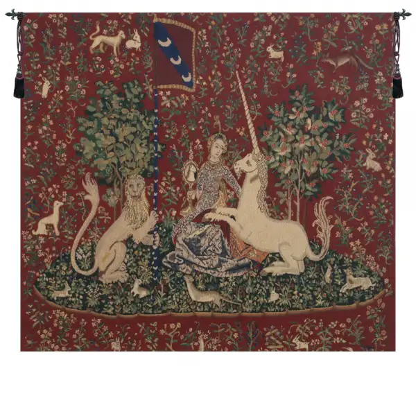 Lady and the Mirror Belgian Tapestry