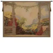 Panoramique French Wall Tapestry - 80 in. x 60 in. Wool/cotton/others by Charlotte Home Furnishings