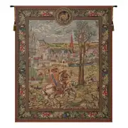 Vieux Brussels (Left Side) European Tapestry Wall Hanging