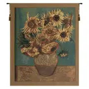 Sunflowers, Gold Belgian Wall Tapestry