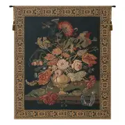 Mignon Bouquet, Black Belgian Wall Tapestry