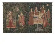 Bath and Reading in the Garden Belgian Wall Tapestry