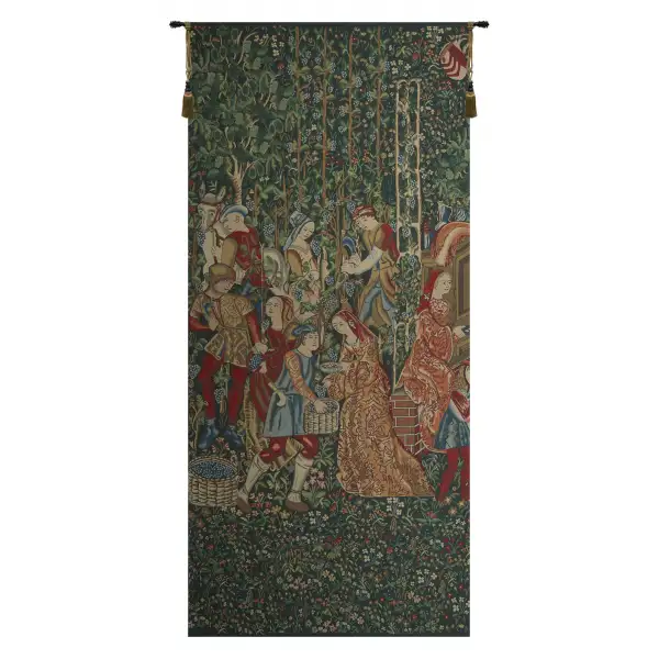 Wine Makers Belgian Tapestry - 44 in. x 97 in. Cotton/Viscose/Polyester by Charlotte Home Furnishings
