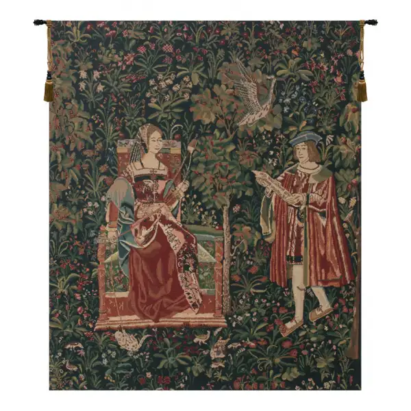 Reading in the Garden Belgian Tapestry