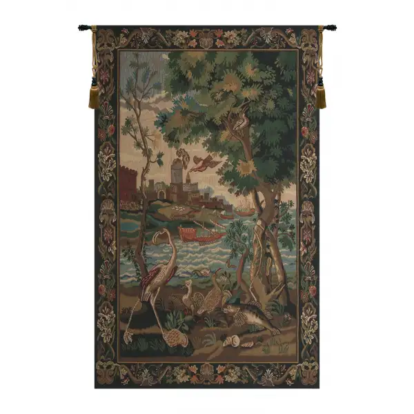 Gate To The Sea Belgian Tapestry - 33 in. x 55 in. Cotton/Viscose/Polyester by Charlotte Home Furnishings