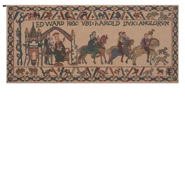 Bayeux - Edward Belgian Tapestry - 33 in. x 15 in. Cotton/Viscose/Polyester by Charlotte Home Furnishings