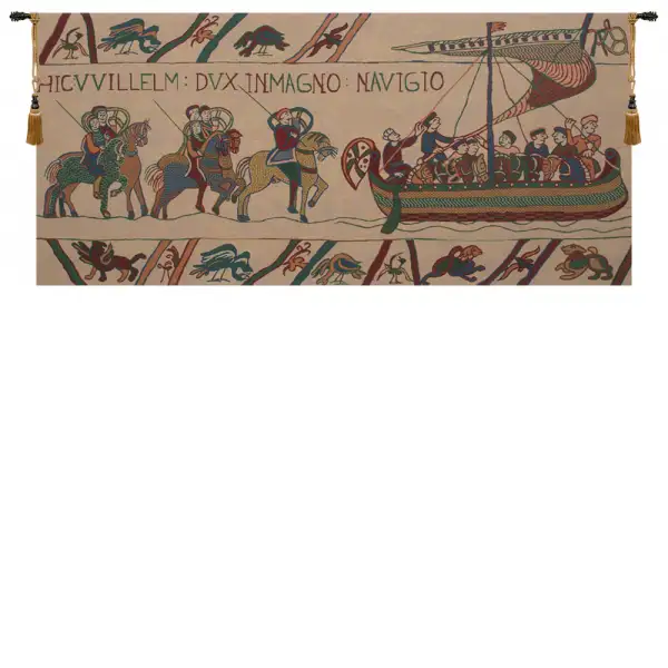 Bayeux - Navigio I Belgian Tapestry - 69 in. x 30 in. Cotton/Viscose/Polyester by Charlotte Home Furnishings