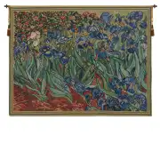 Les Iris Belgian Wall Tapestry