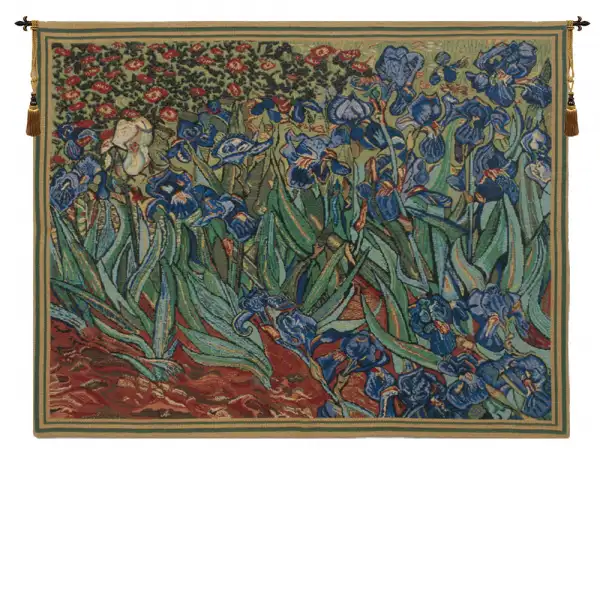 Les Iris Belgian Wall Tapestry