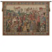 Wine Merchants European Tapestry Wall Hanging