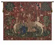 Taste Lady And Unicorn Belgian Tapestry - 69 in. x 54 in. Cotton/Viscose/Polyester by Charlotte Home Furnishings