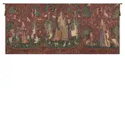 Lady And The Unicorn Series II Belgian Tapestry - 156 in. x 66 in. Cotton/Viscose/Polyester by Charlotte Home Furnishings