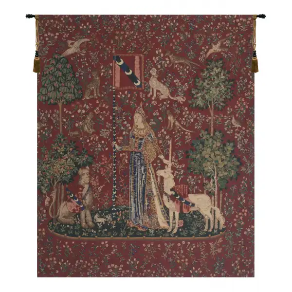 Touch Lady And Unicorn Belgian Tapestry - 62 in. x 69 in. Cotton/Viscose/Polyester by Charlotte Home Furnishings