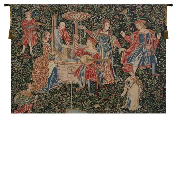 Medieval Concert Belgian Tapestry - 69 in. x 47 in. Cotton/Viscose/Polyester by Charlotte Home Furnishings