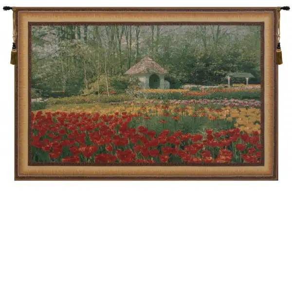 Keukenhof IV Belgian Tapestry - 69 in. x 48 in. Cotton/Viscose/Polyester by Charlotte Home Furnishings