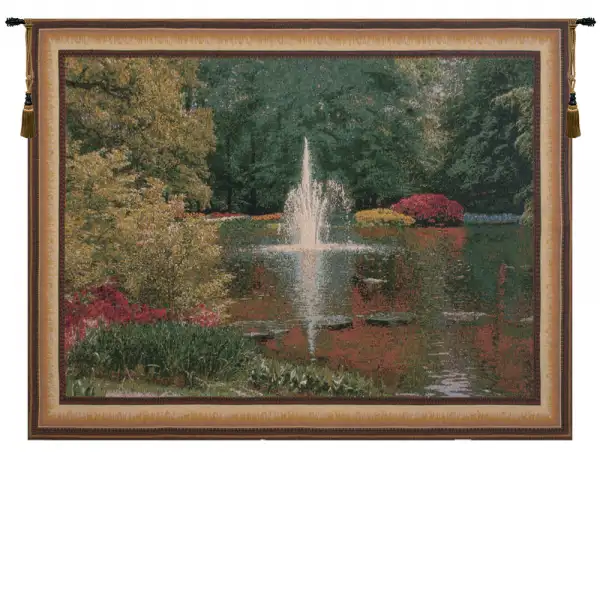 Keukenhof V Belgian Tapestry - 69 in. x 48 in. Cotton/Viscose/Polyester by Charlotte Home Furnishings