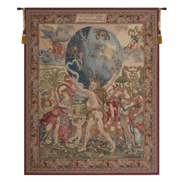 Hercules Belgian Tapestry - 55 in. x 69 in. Cotton/Viscose/Polyester by Charlotte Home Furnishings