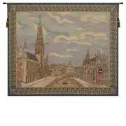 Brussels Place European Tapestry Wall Hanging