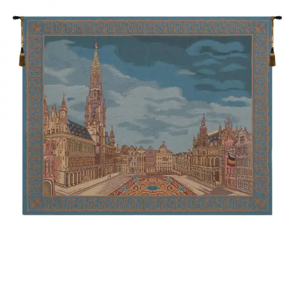 Brussels Place Bleu  Belgian Tapestry