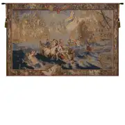 Bataile Navale Belgian Tapestry - 67 in. x 43 in. Cotton/Viscose/Polyester by Charlotte Home Furnishings