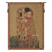 Klimt's Kiss European Tapestry Wall Hanging