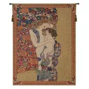 Klimt's Mother and Child Belgian Wall Tapestry