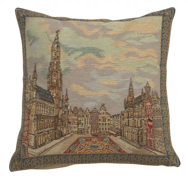 Grand Place Brussels  Belgian Cushion Cover