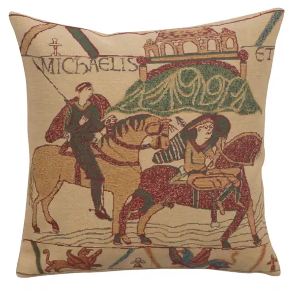 Bayeux Mont St. Michel I Belgian Couch Pillow