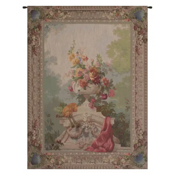 Bouquet Cornemuse French Wall Tapestry - 44 in. x 58 in. Wool/cotton/others by Charlotte Home Furnishings
