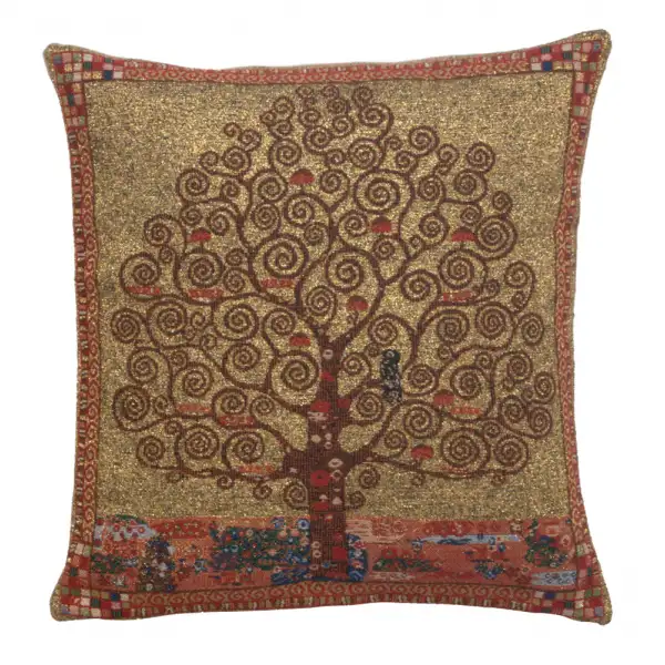 Klimt Tree of Life I Belgian Couch Pillow