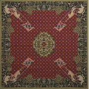 Dame a la Licorne Tapestry Throw