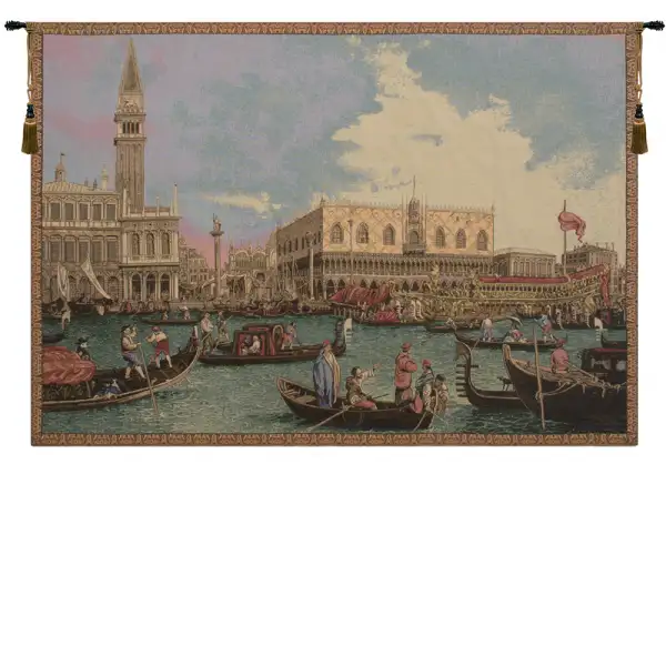 Bucintoro Venice Italian Tapestry - 54 in. x 36 in. Cotton/Viscose/Polyester by Canaletto