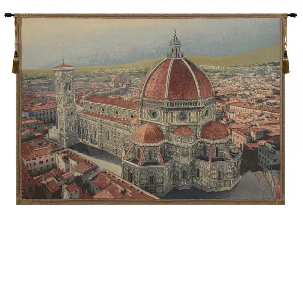 Florence Cathedral Italian Tapestry - 52 in. x 38 in. Cotton/Viscose/Polyester by Charlotte Home Furnishings