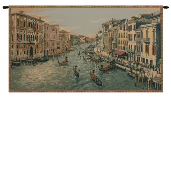 Grand Canal Italian Tapestry - 46 in. x 26 in. Cotton/Viscose/Polyester by Charlotte Home Furnishings