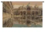 Alta Marea in Piazza San Marco Italian Tapestry Wall Hanging