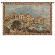 Ponte Di Rialto Italian Tapestry - 19 in. x 13 in. Cotton/Viscose/Polyester by Alberto Passini