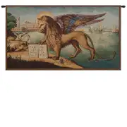 Lion Arrives in Venice Italian Tapestry Wall Hanging