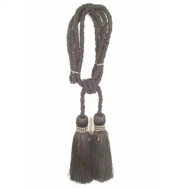 Milano Black Tapestry  Decorative Tassels