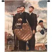 Norman Rockwell Bottom of the Sixth Wall Tapestry